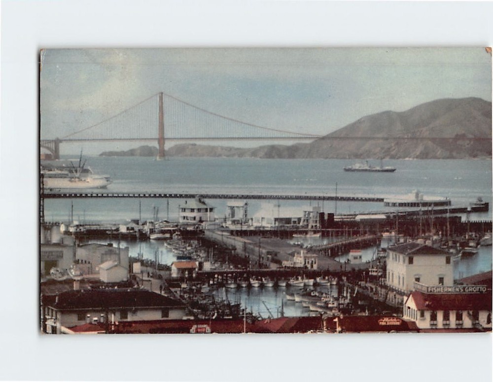 Postcard Fisherman's Wharf San Francisco California USA