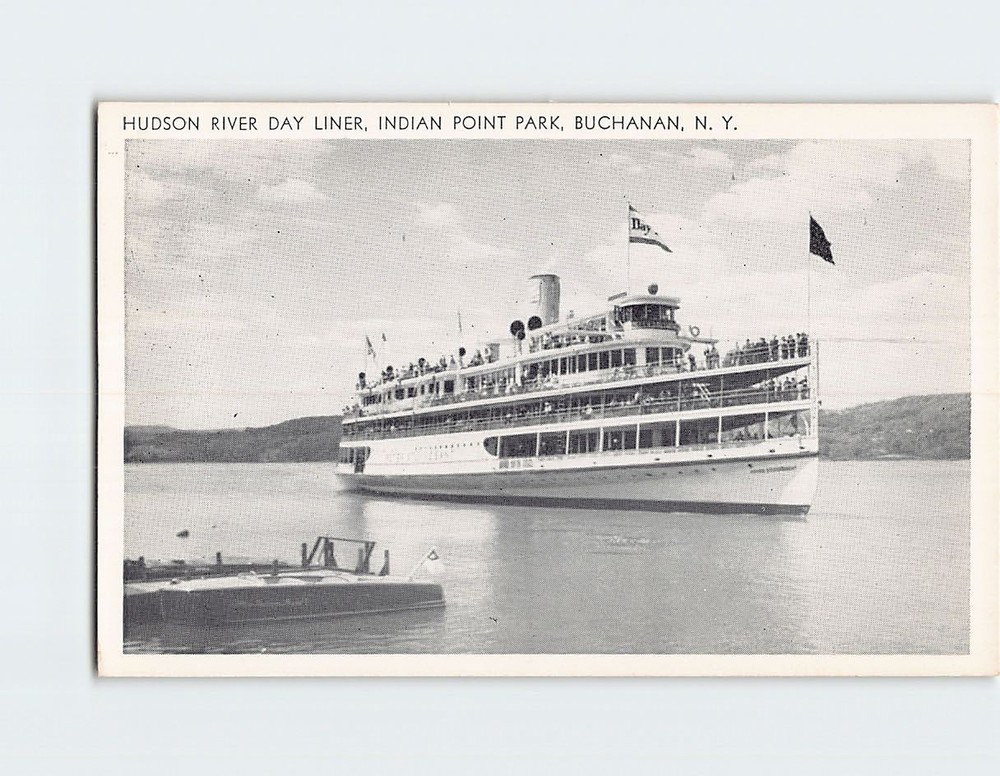 Postcard Hudson River Day Liner Indian Point Lake Buchanan New York USA