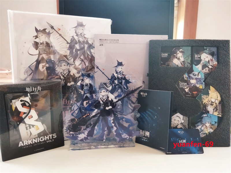 Official Arknights Vol.3 Illustration Collection Art Book Original Painting Set