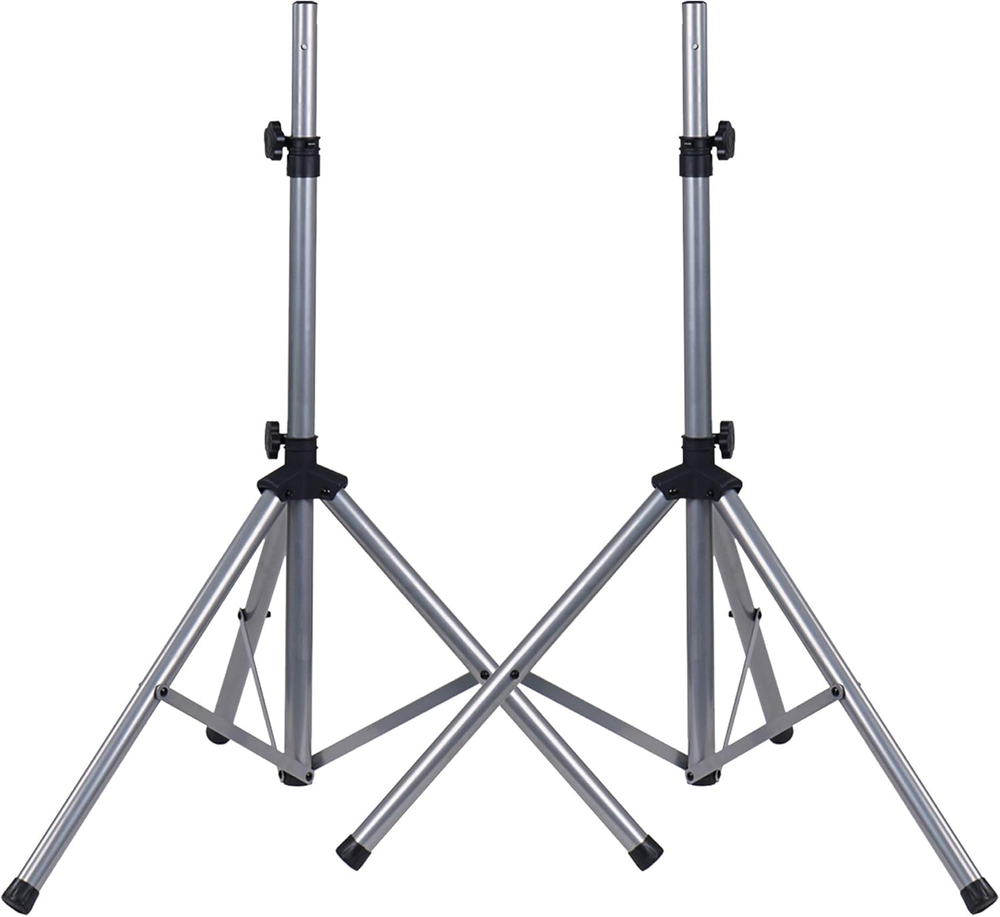 2-Pack Universal Tripod Speaker Stands with Adjustable Height, 35Mm Compatible I