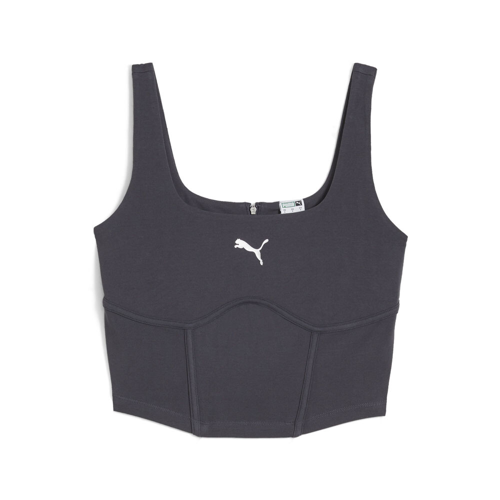 Puma Dare To Gym2k Corset Womens Grey Casual Tops 62680469