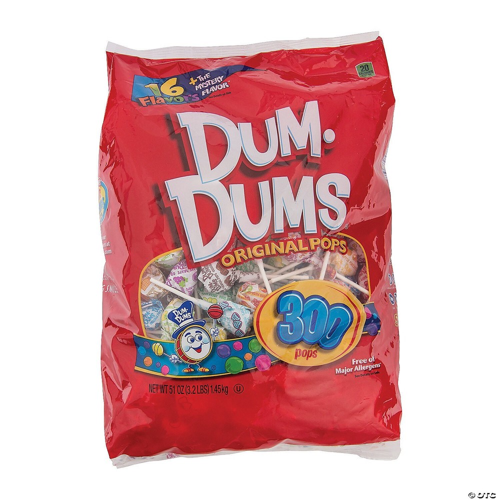 51 oz 300-Count Dum Dum Lollipops Bulk Assortment Pack