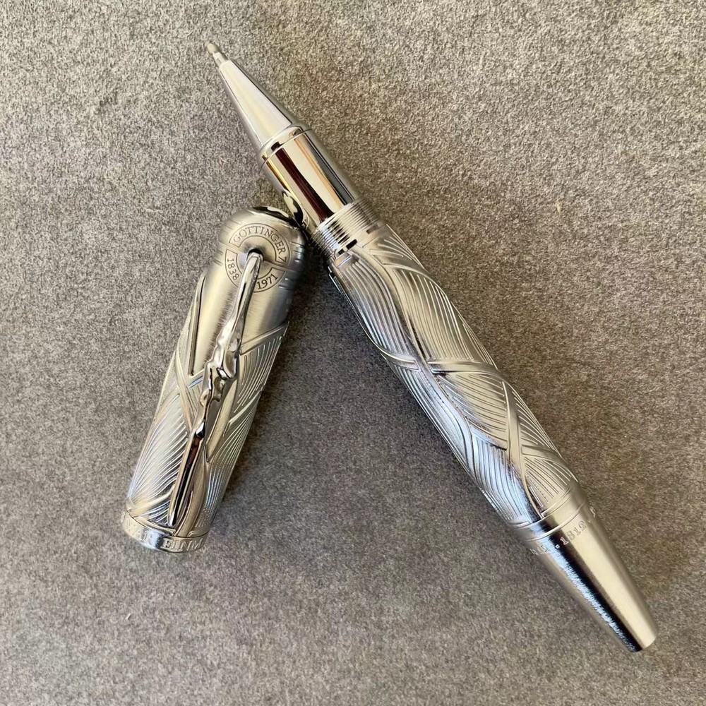 Deluxe Writers Brothers Grimm Series Silver Color 0.7mm Rollerball Pen #1