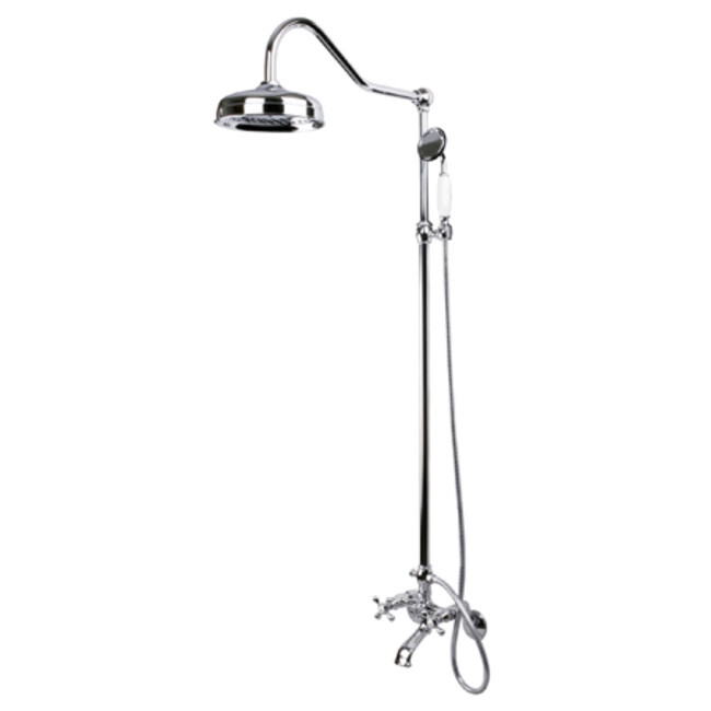 Kingston Brass CCK266 Vintage Ceramic Disc Shower System - Chrome