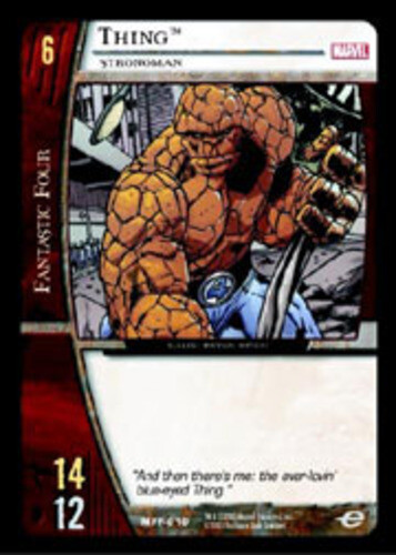 VS System: Thing, Strongman [Played] Marvel Fantastic Four Starter Deck TCG CCG