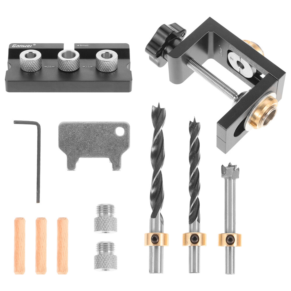 Dowel Jig Kit Locating Pin Fixture Cabinet Installation Tool