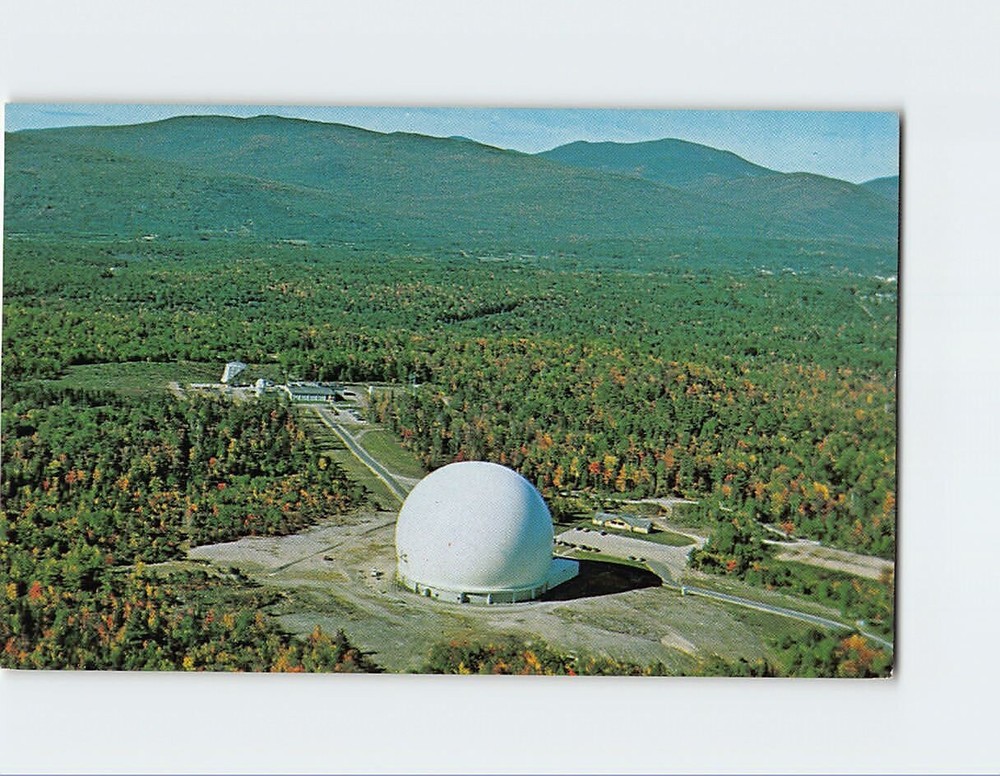 Postcard The Radome Earth Station At Andover Maine