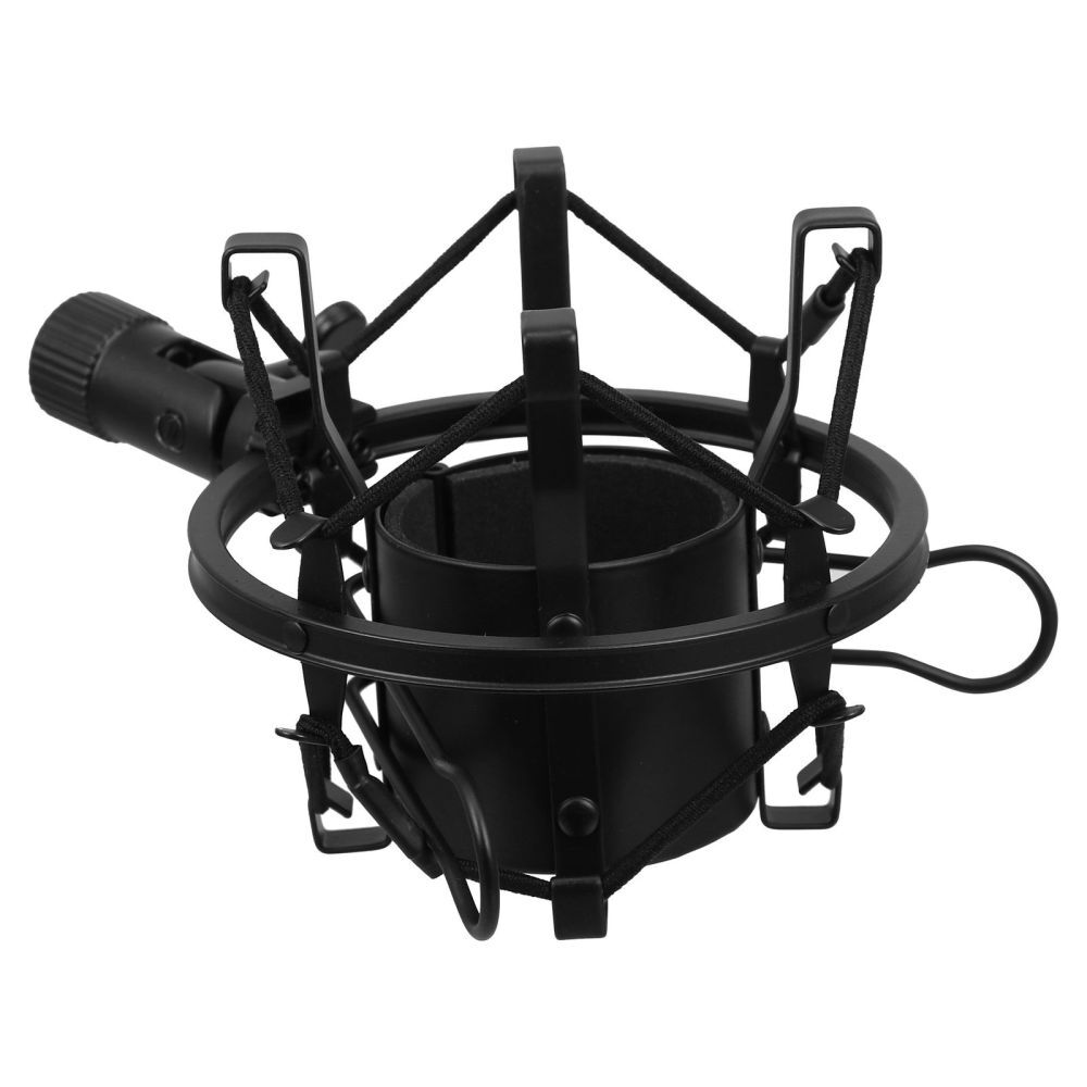 Microphone Mount Clip Black Mount Anti- Vibration Mount Clip Universal Mic Clip