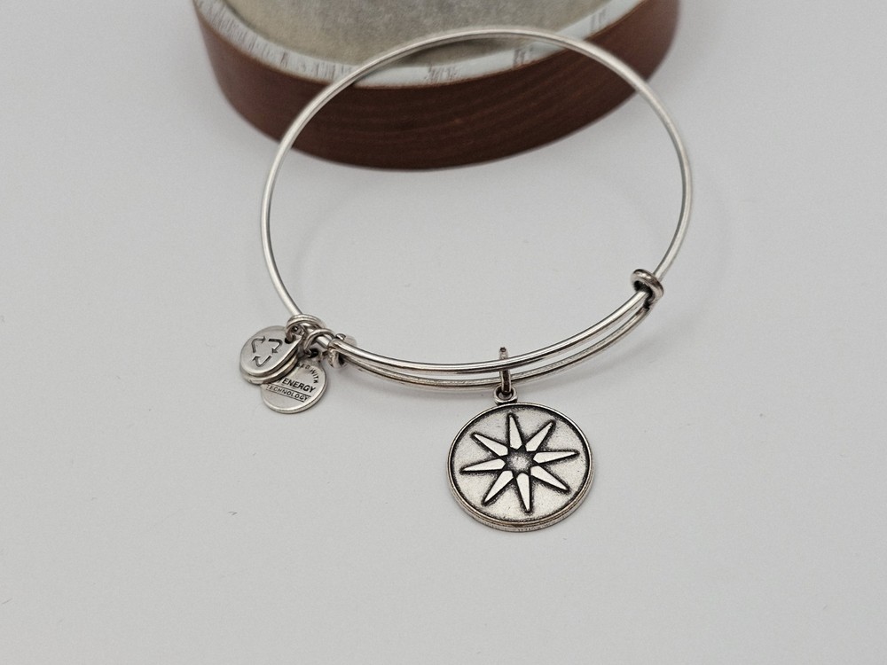 Alex & Ani Star Of Venus 💕 Silver  Charm Bangle Bracelet ✨️ 💖
