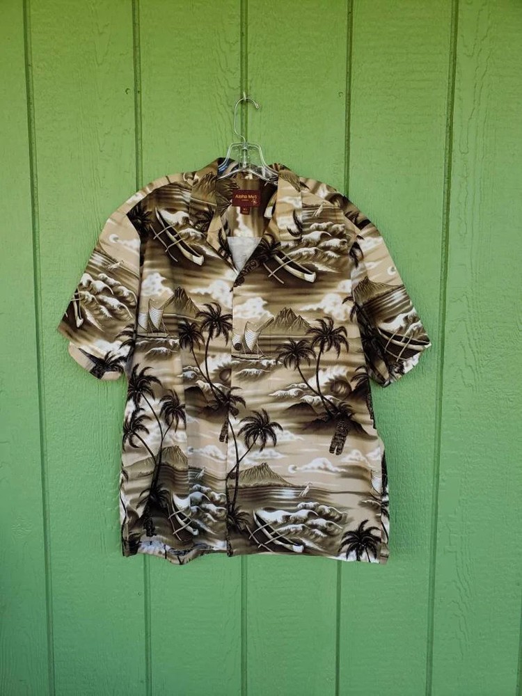 Vintage Tiki Style Hawaii Shirt Aloha Beach Vacation Mens Womens Gift