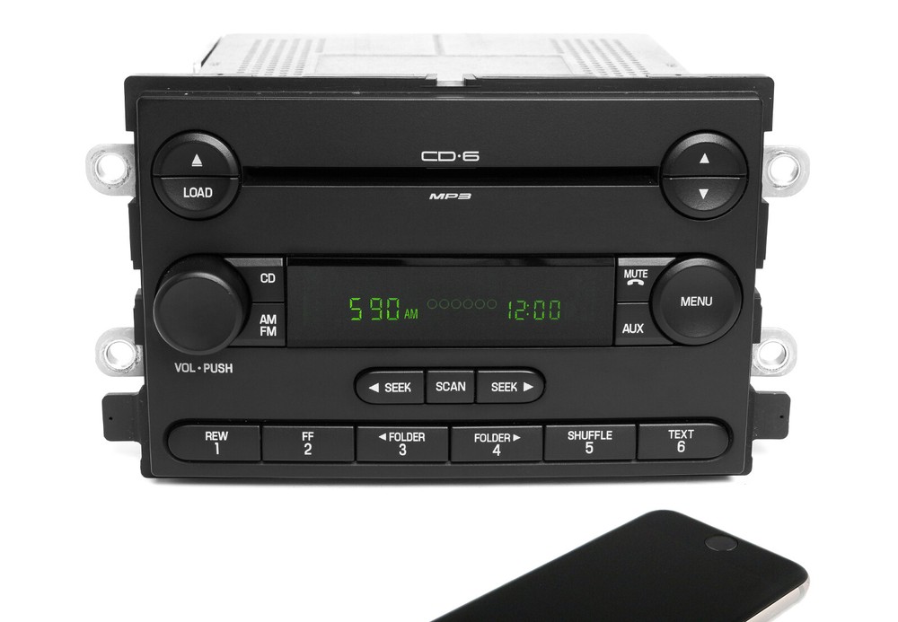 2006-2007 Ford Five Hundred AM FM 6 CD Player Radio w Bluetooth 6G1T-18C815-BC