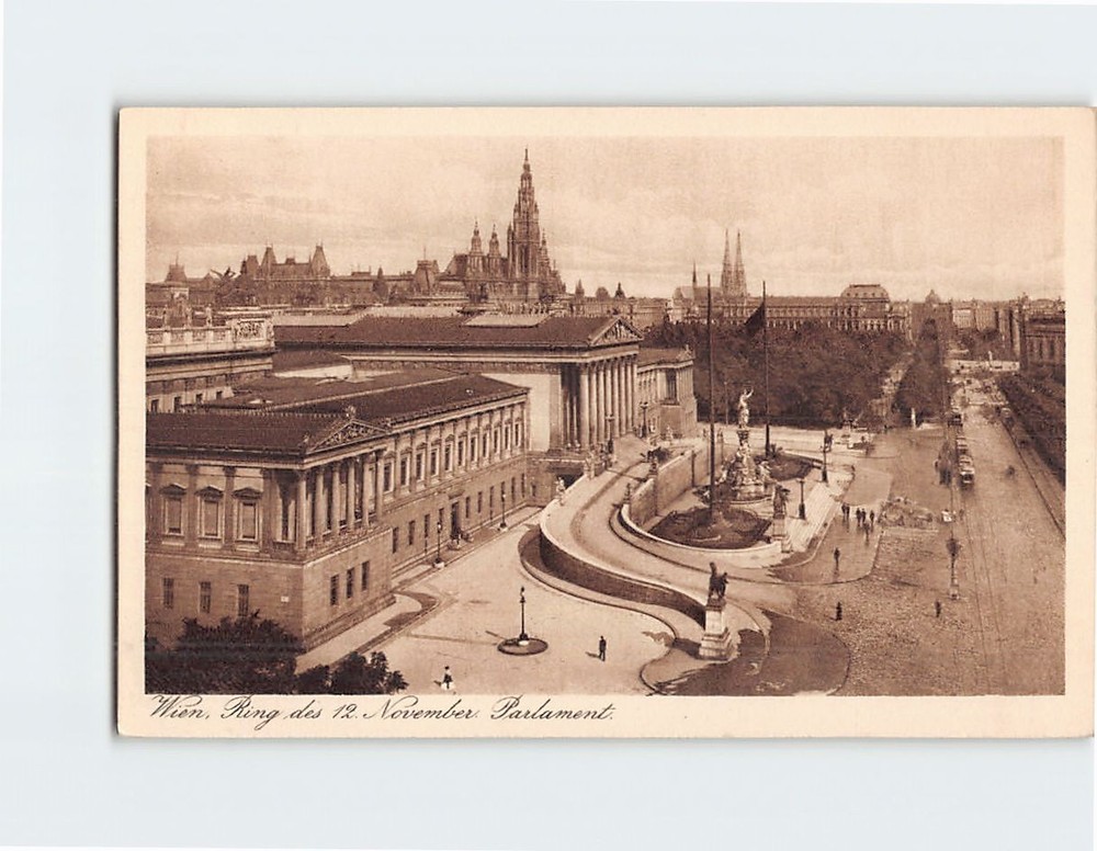 Postcard Ring des 12. November (Parlament) Vienna Austria