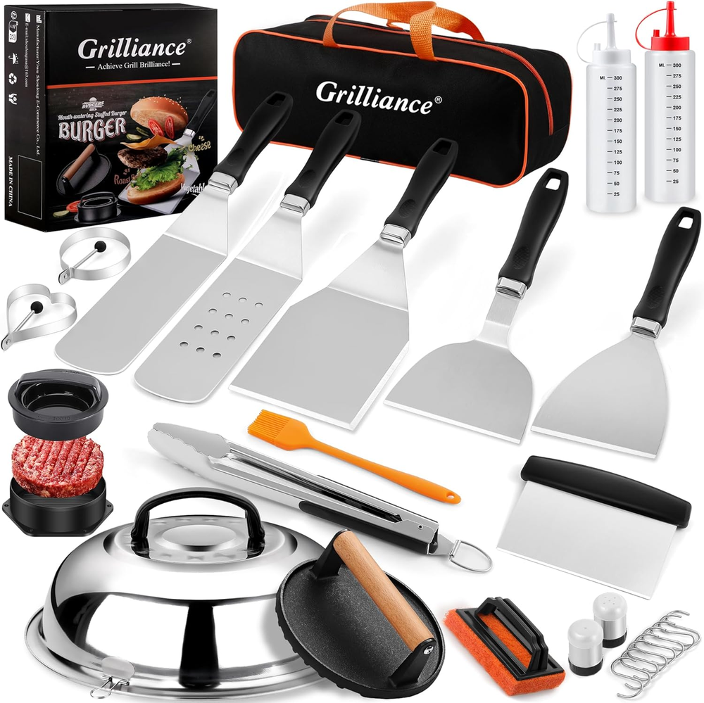 27Pcs Griddle Accessories Kit for Blackstone, Professional Hibachi Flat Top Gril