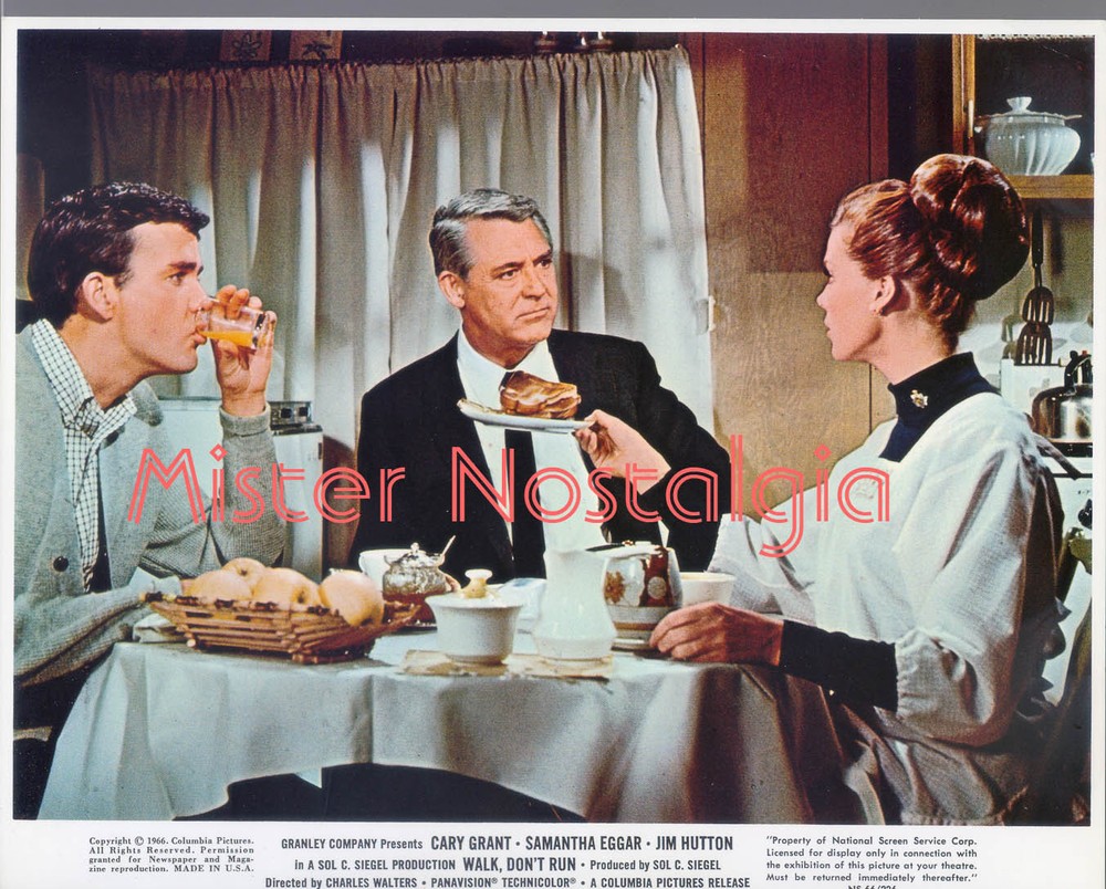 Vintage Photo 1966 CARY GRANT Walk Don't Run Jim Hutton Samantha Eggar Color