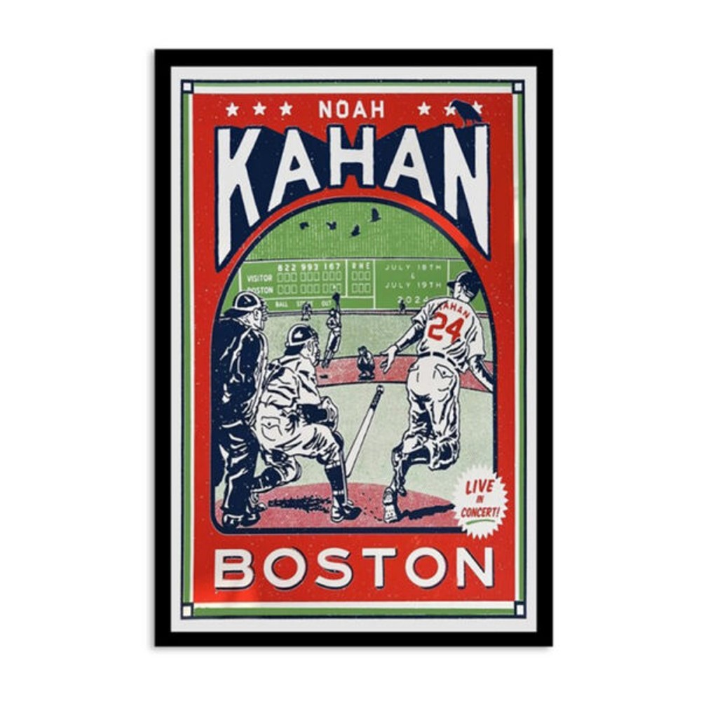 Noah Fenway Park Boston Ma July 18-19 2024 Poster