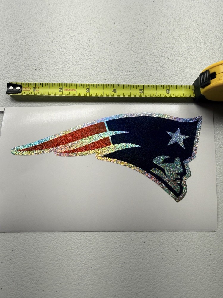 New England Patriots Holographic Tiny Sparkle Vinyl Decal