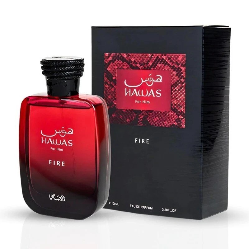 Hawas Fire Eau De Parfum 100ML / 3.4 Oz for Unisex Spray New