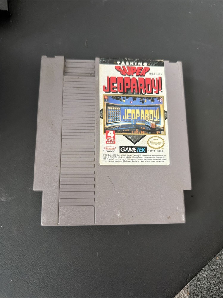 Talking Super Jeopardy (Nintendo NES, 1991) Cartridge Only