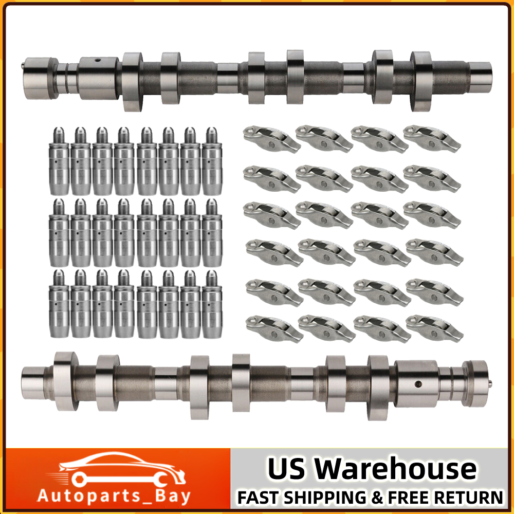 2x Camshaft 24x Lifters & Rocker Arms Kit for 2005-2012 Dodge Jeep Ram 3.7L SOHC