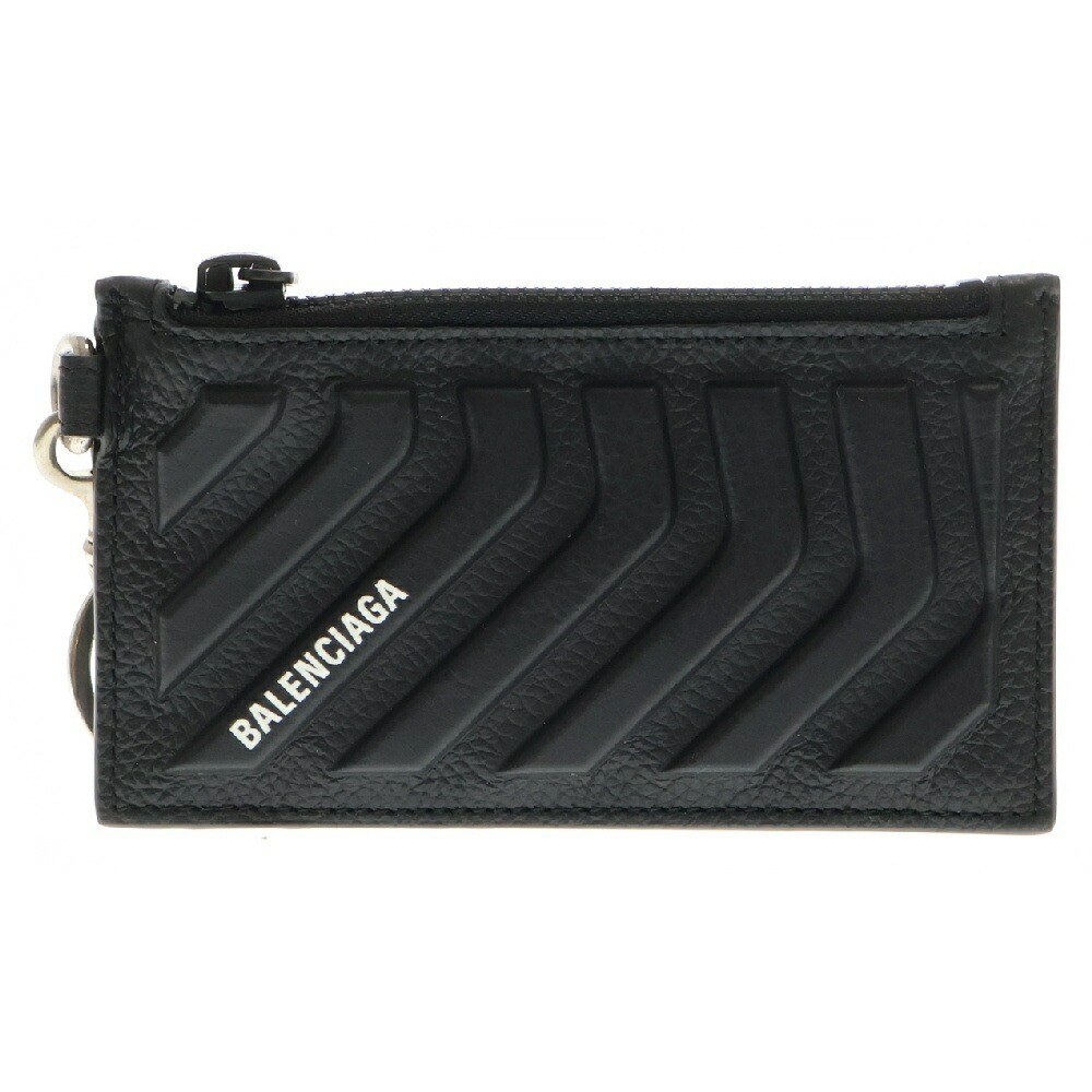 Balenciaga Key Holder Neck Strap Leather Card Case Black 683425 / Used Condition