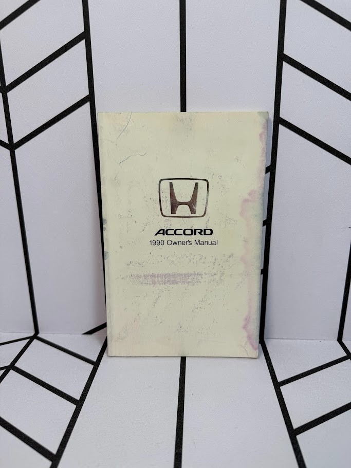 1990 Honda Accord Owner's Manual Original Factory Honda OE