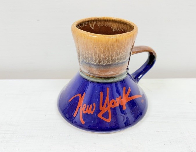 Vintage No Spill Coffee Mug Cup New York VTG