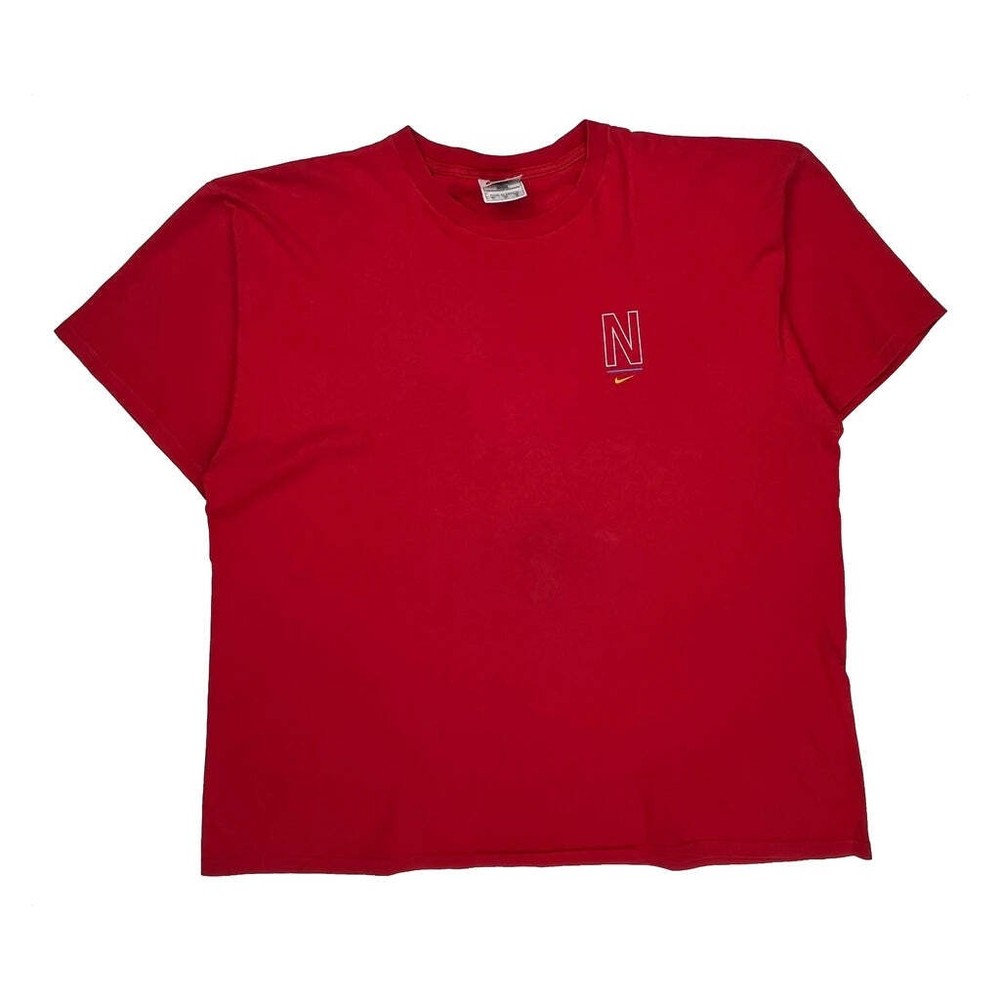 Nike Graphic T-Shirt - XL Red Cotton
