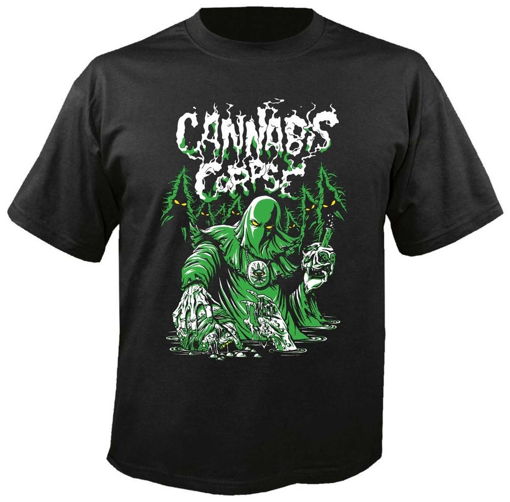 Cannabis Corpse Band Cotton Gift Men Women Black Men All Size T-Shirt