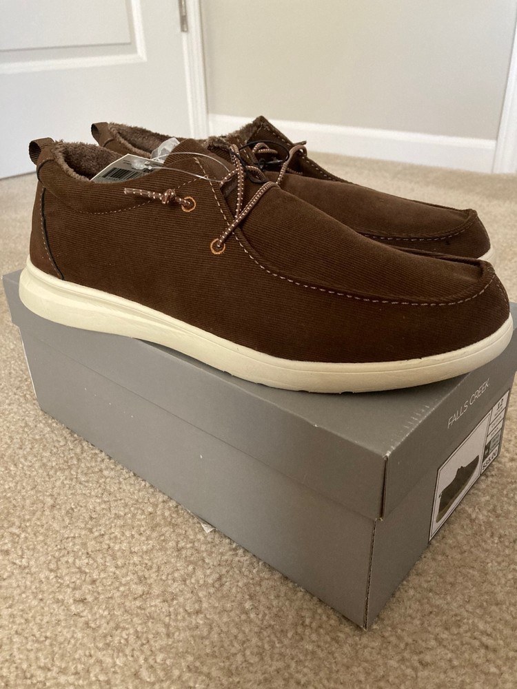 Men's Falls Creek Caleb Casual Shoes Brown Size 12 NWB