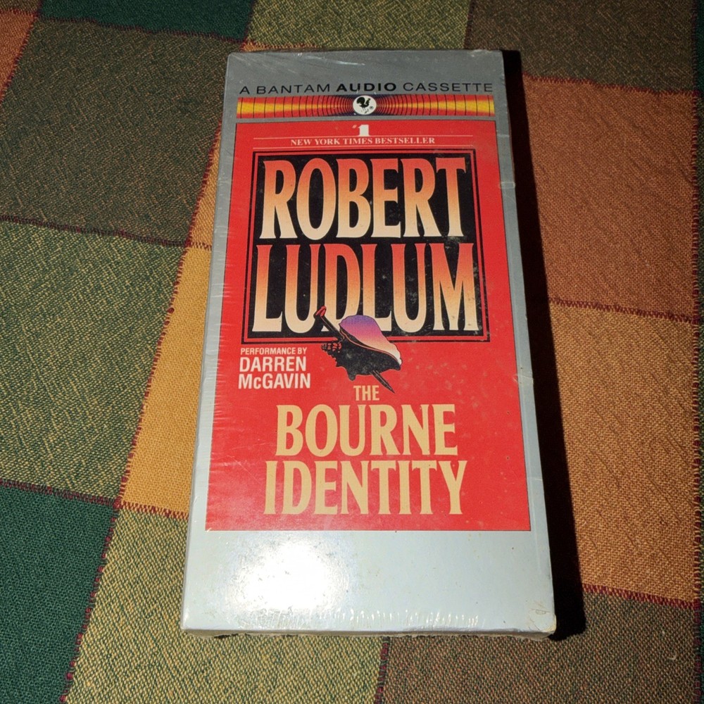 THE Bourne Identity - Robert Ludlum - Bantam Audio Tape Cassette Book 1987 RARE