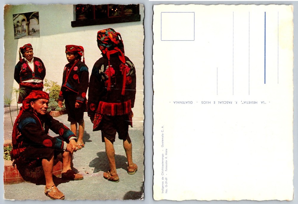 Chichicastenango Guatemala Indigenous People Fotocolor Postcard 1960s