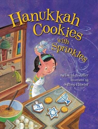 Hanukkah Cookies with Sprinkles by David Adler: Used