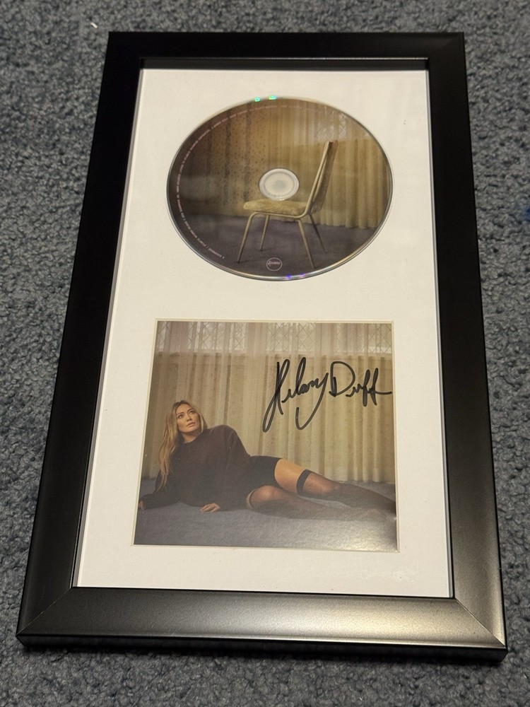 Hillary Duff Luck…Or Something AUTOGRAPHED CD FRAMED & MATTED Perfect Autograph