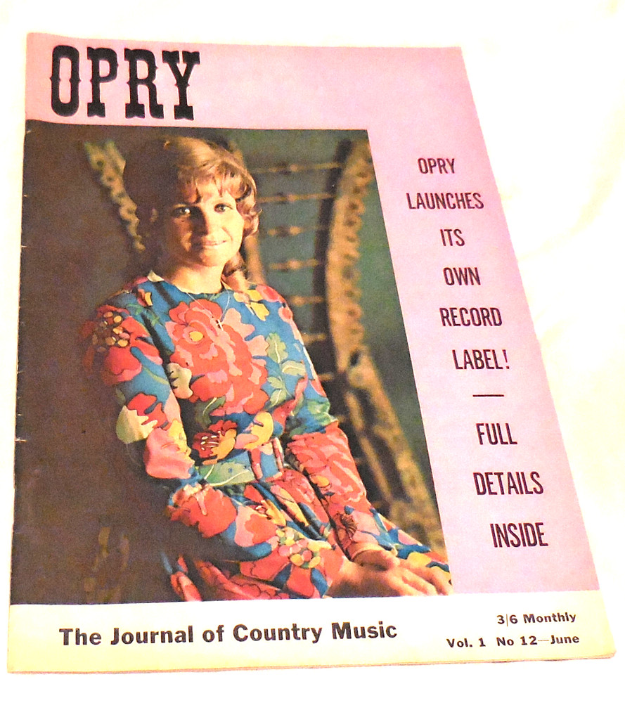 1968 vol no 12,Opry The Journal Of Country Music June  Magazine vtg