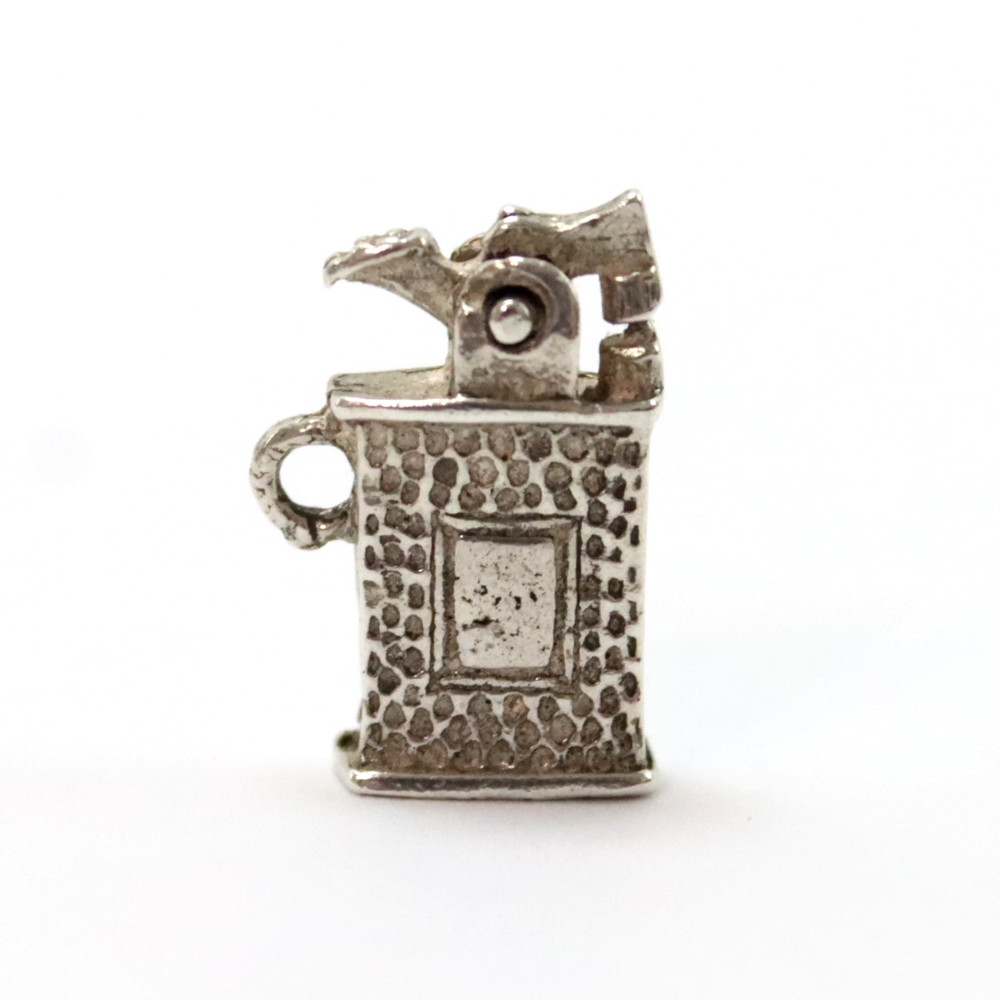 Vintage Sterling Silver 3D LIGHTER CHARM Articulated