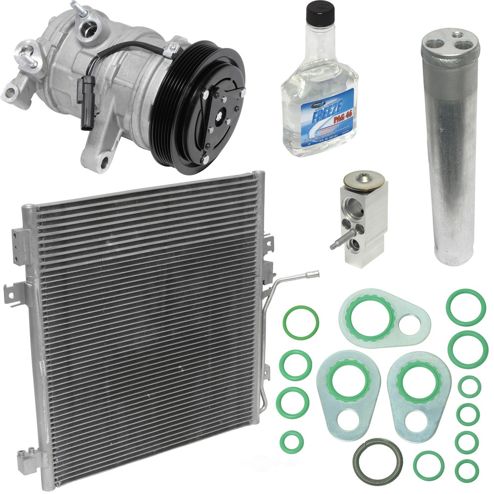 07-08 Nitro 3.7L V6 AC Compressor & Condenser Replacement Kit