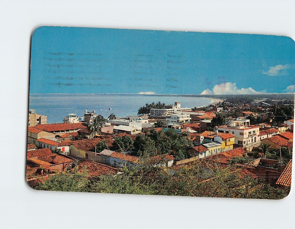 Postcard Panoramic View Puerto Vallarta Jalisco Mexico