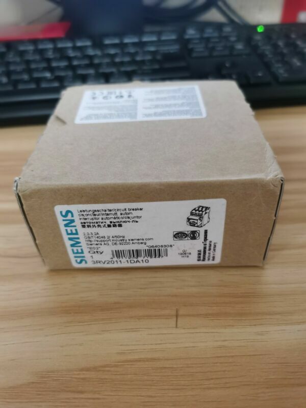 1PCS New Siemens 3RV2011-1DA10 Circuit Breaker 2.2-3.2A In Box Brand