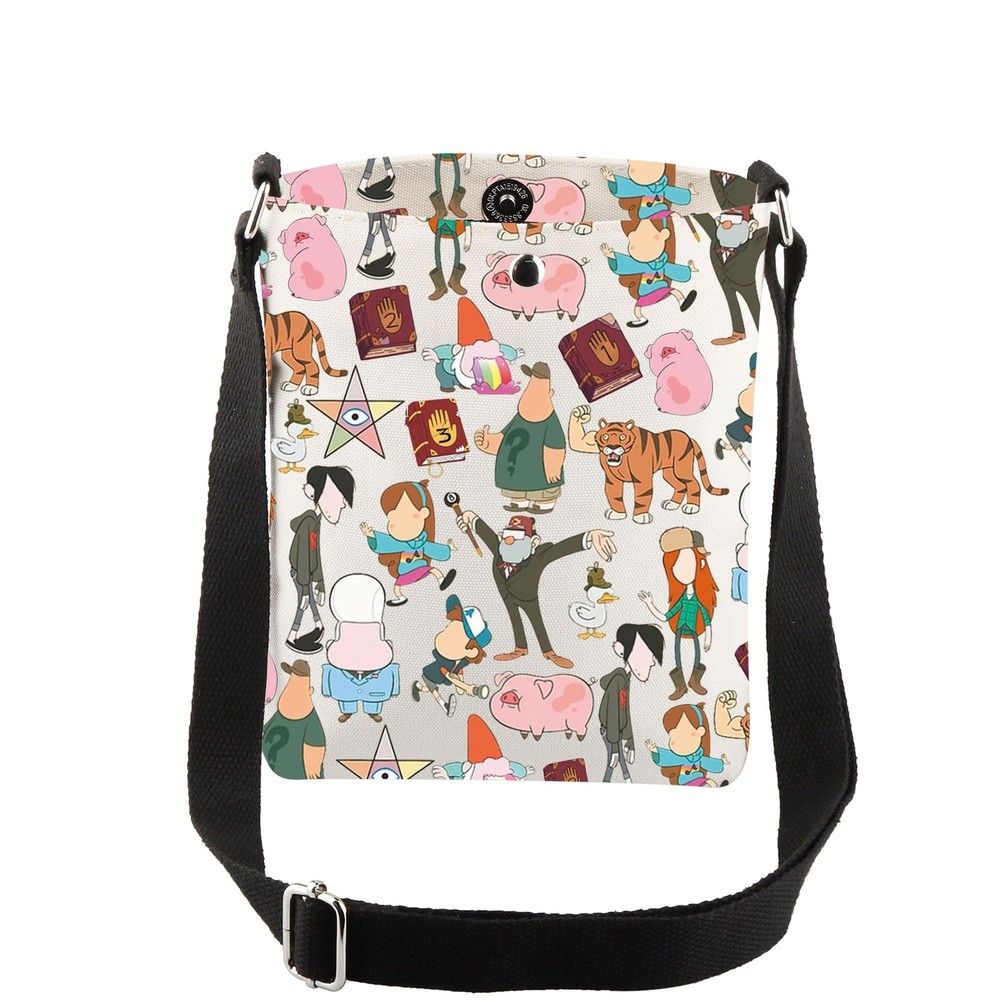 CMNIM G Fals Character Crossbody Bag Adjustable Shoulder Strap Journal Inspired Design