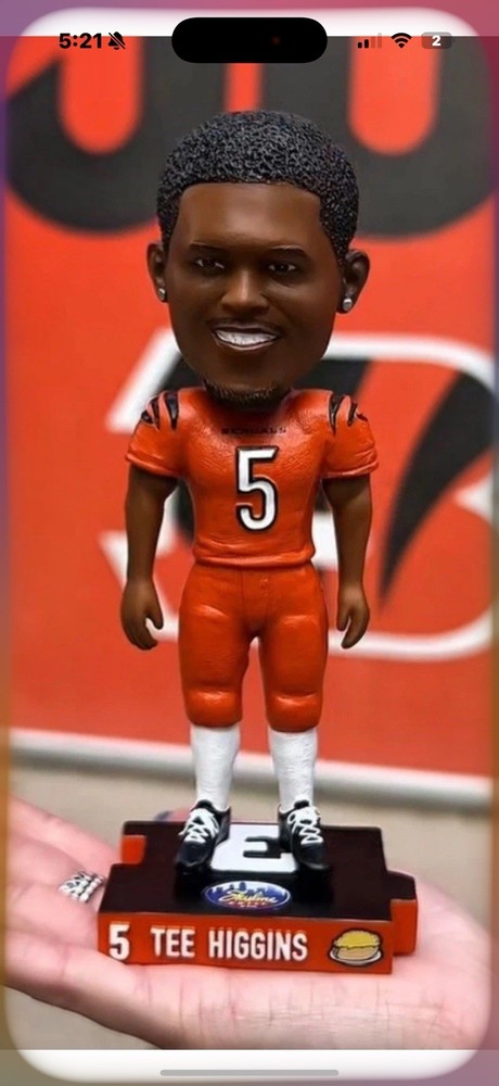 Tee Higgins and chase brown  Bobble Head Cincinnati Bengals