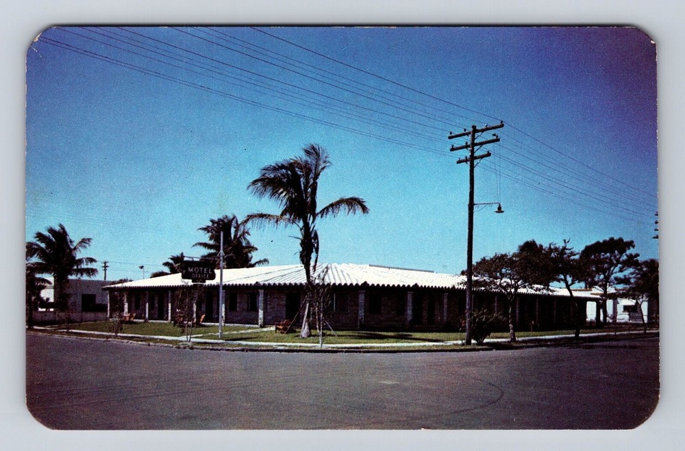 Miami FL-Florida, Rancho Morgan Motel Advertising, Antique, Vintage Postcard