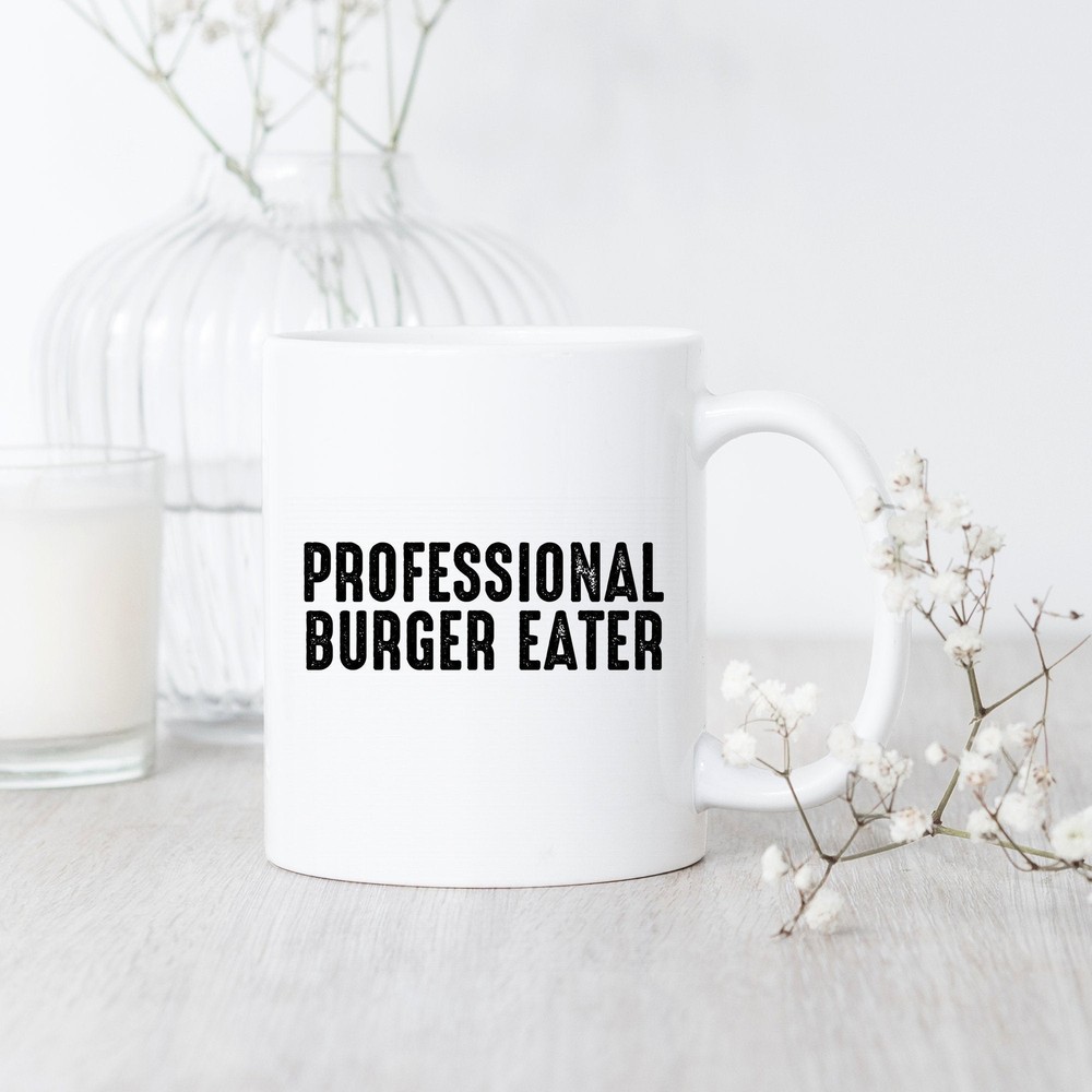 Burger Lover Mug for Professionals Fun Hamburger-Themed Gift Coffee Cup