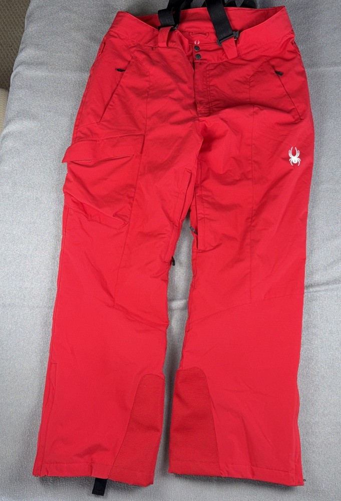 Men's LargeSPYDER Dare Insulated Ski Pants,VOLCANO,Removable Suspenders