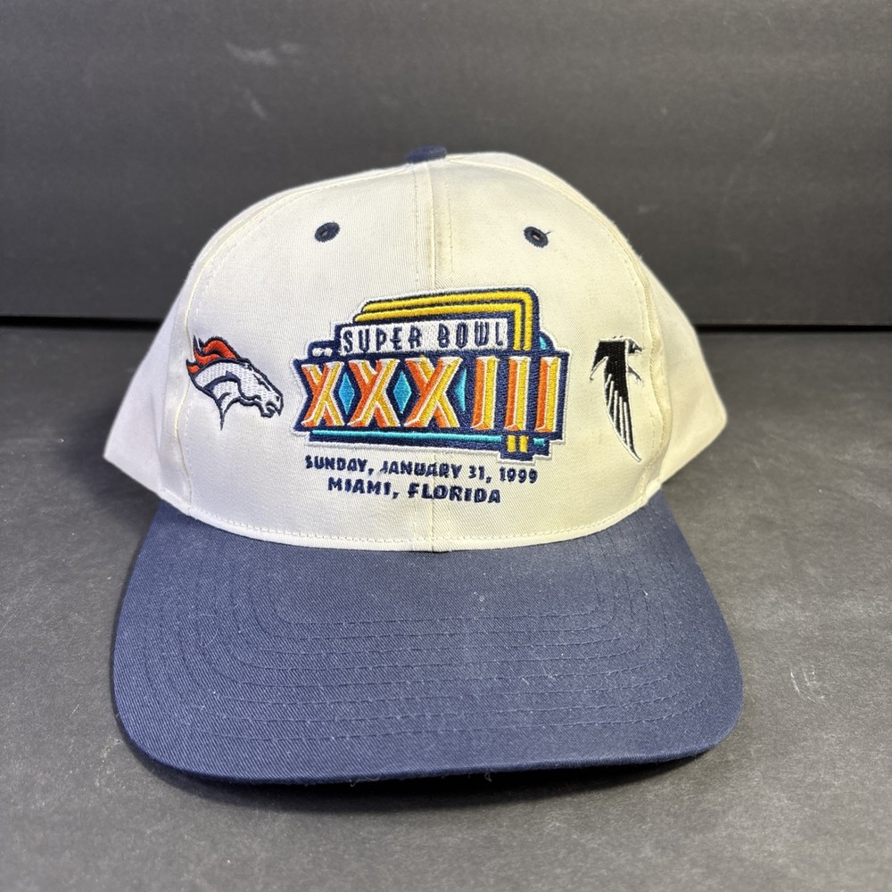 Vintage 1999 NFL Super Bowl XXXIII Snapback Cap with Broncos Logo NWT