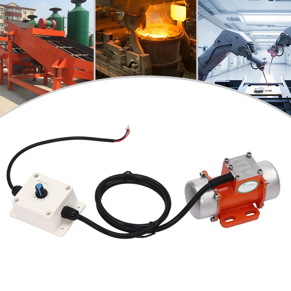 DC24V Vibrating Vibration Motor Electric Vibration Motor 60W w/ Speed Controller