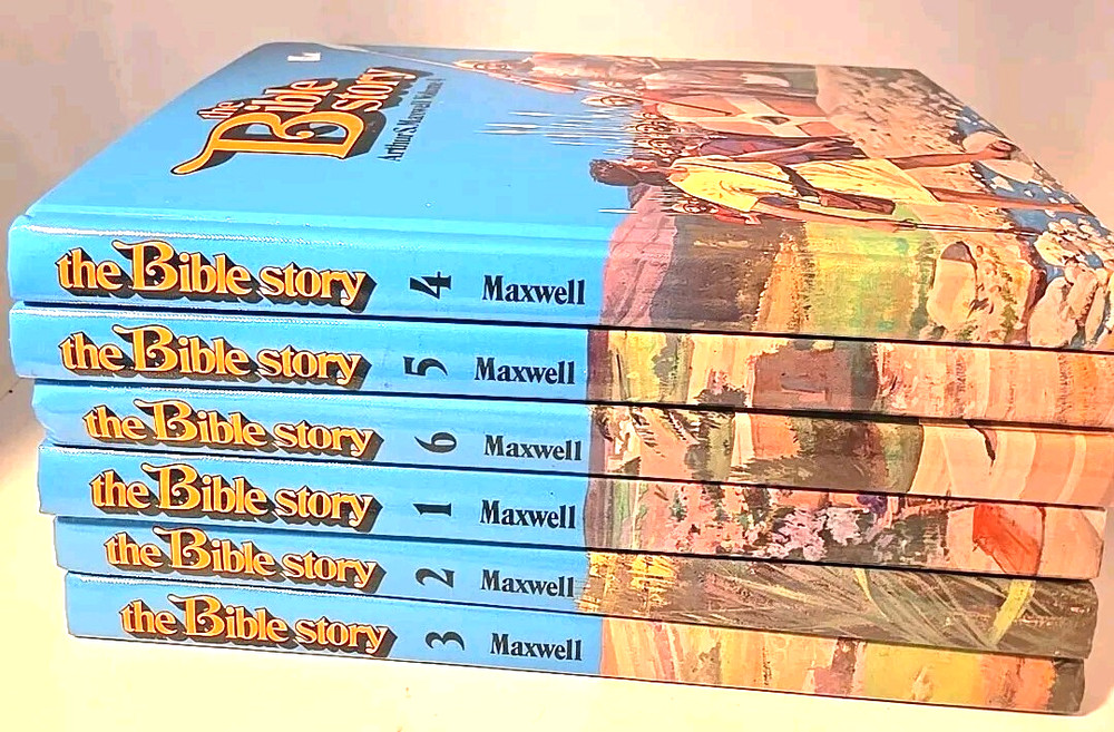 Uncle Arthur S. Maxwell - The Bible Story Lot of 6 - Vol 1-6 1980