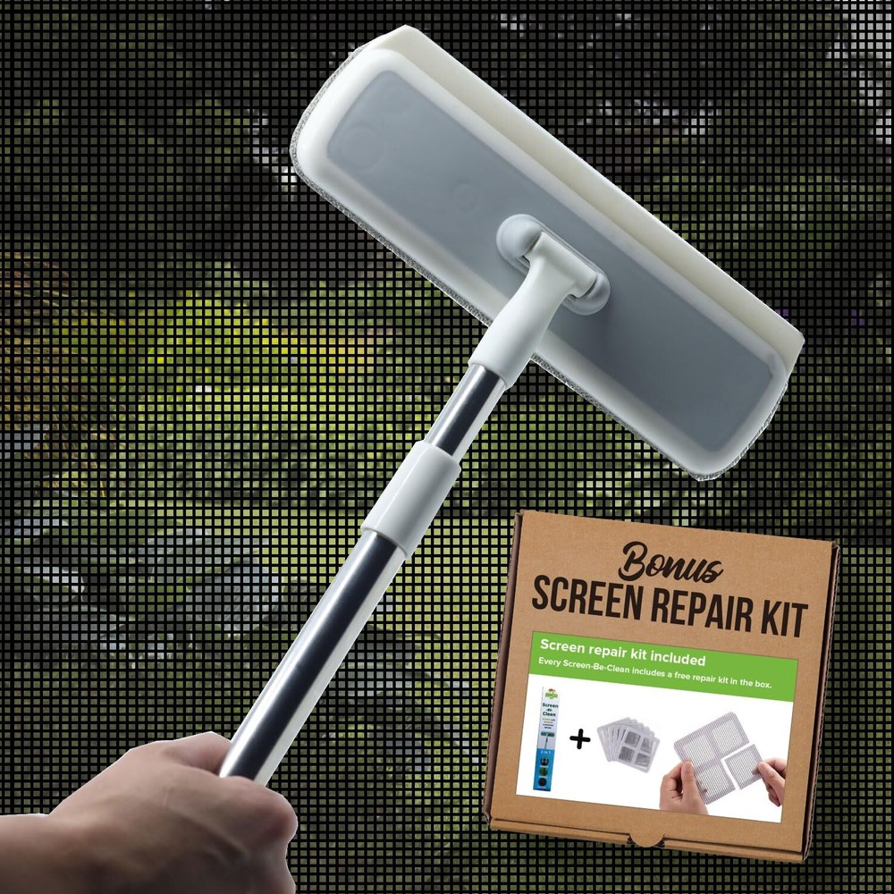 Screen-Be-Clean All Purpose Screen Cleaner Brush, Duster, Window Squeegee Too...