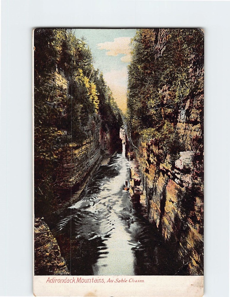 Postcard Adirondack Mountains Ausable Chasm New York USA North America