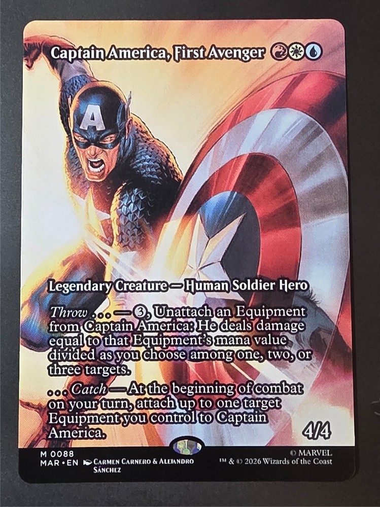 Captain America, First Avenger (Borderless) Marvel Universe Eternal-Legal...