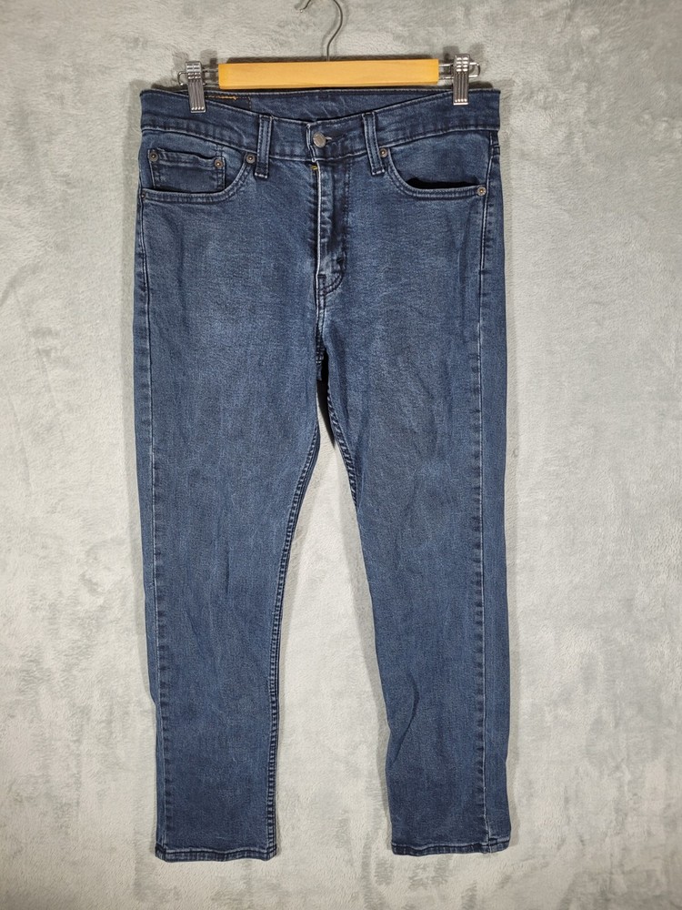 Levi's 511 Mens Jeans Slim Fit Blue Denim Zip Fly - Size W31 L30